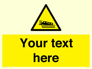 Custom warning grounding narrow boat on lock cill